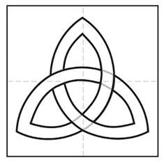 an image of two intersecting lines in the shape of a celtic knot on a white background