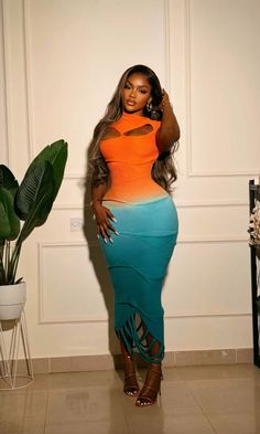 #fyp Colorful Fits, Becky G Outfits, Pretty Fits, Fits Ideas, Flowery Dresses, Classy Dresses, Kente Styles, 2024 Outfits, Men Hair