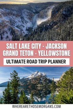 Salt Lake City To Yellowstone Road Trip, Yellowstone Road Trip, Itinerary Ideas, Road Trip Places, Road Trip Planner