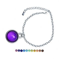 【Durable Material】: Temperature sensitive colour changing bracelet is made of alloy pendant and stainless steel chain, strong and durable, lightweight, not easy to break. 【Color Change Principle】: : Temperature sensitive color change bracelet, change color with temperature change, black below 14°C, change color between different colors between 14-37°C. Bracelet With Pendant, Human Body Temperature, Bear Crafts, Colour Changing, Adjustable Bangle, Pearl Gemstone, Perfect Gift For Mom, Handmade Fashion, Round Pendant