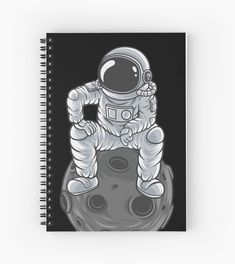 an astronaut is sitting on the moon