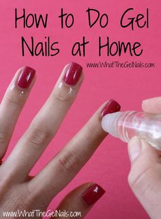 Nails With Gel Polish, Nails With Gel, Gel Manicure At Home, Gel Nails At Home