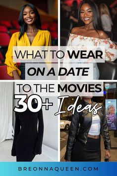 Bar And Lounge Outfit, 3rd Date Outfit, Going To Movies Outfit, Sunday Date Outfit, Dinner And Movie Date Outfit, Black Women Date Night Outfits, Cinema Date Outfit Casual, Movie Night Outfit Casual, Blind Date Outfit