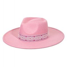 Add Some Flare To Your Look With This Structured Hat. The Serena Hat Is The Perfect Color And Texture To Pair With Any Dress, Top, Or Sweater! Not To Mention The Fun Contrast Trim Is Sure Make A Statement. Adjustable Fit Pink Beach Hat Bands, Pink Fitted Brimmed Fedora, Fitted Pink Brimmed Fedora, Pink Flat Brim Hat For Vacation, Pink Flat Brim Hat For Festival, Trendy Wide Brim Pink Sun Hat, Bohemian Pink Hat Band For Beach, Trendy Pink Wide Brim Sun Hat, Trendy Pink Wide Brim Hat