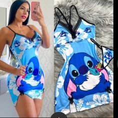 Womans Lingirie Stitch Merchandise, Stitch Things, Baby Stitch, Stitch Pajamas, Lilo And Stitch Merchandise, Stitch Dress, Stitch Backpack, Stitch Stuff, Angel Wallpaper