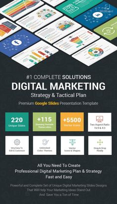 the ultimate powerpoint presentation template for digital marketing and presentations, with infos on it