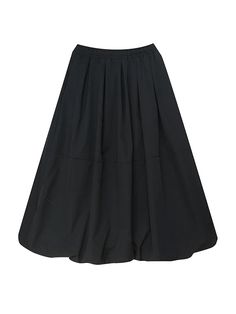 Urban Loose Drawstring High Waisted Black Bubble Skirt Black Pleated Summer Skirt, Black Relaxed Midi Skirt, Relaxed Black Midi Skirt, Black Lined Relaxed Skirt Bottoms, Spring Black Skirt With Elastic Waistband, Black Flared Pleated Skirt, Black Flared Skirt Bottoms With Elastic Waistband, Black Relaxed Fit Lined Skirt, Black Elastic Waistband Midi Skirt