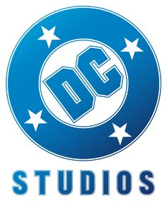 the dc studios logo with stars around it