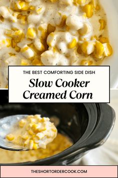 the best comforting side dish for slow cooker creamed corn