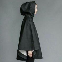 Stutterheim Raincoat, Black Rain, Hooded Cloak, Rain Gear, Women's Wardrobe, Cloak