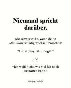 an advertisement with the words nemand spricht dariber, written in german