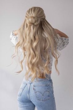 School Hairstyles, Back To School Hairstyles, Long Blonde, Teen Hairstyles, Easy Hairstyles For Long Hair, Long Blonde Hair, Hairstyles For School