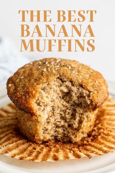 easy homemade banana muffins recipe Bakery Style Banana Muffins, Moist Banana Muffin Recipe, Banana Recipes Easy, Banana Nut Muffins, Banana Muffin Recipe, Brown Spots Removal