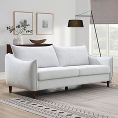 Vermon Light Gray Sofa - Ornate Home Light Gray Sofa, Light Gray Sofas, Grey Loveseat, Sofa White, Ornate Furniture, White Sofas, Gray Sofa, Fabric Light, Living Room Furniture Sofas