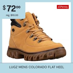 Meet your new go-to, the colorado boot. It wears like a sneaker, but performs like a boot. If you're searching for a dependable and fashionable shoe to get you through a long day on your feet - these chunky soled hikers are for you. Features: CushionedClosure Type: Lace-UpBoot Shaft Height: 4 1/2 InchesShoe Heel Height: 1 1/2 InchesUpper/Outer Base Material: 100% SyntheticShoe Lining Material: TextileSole Material Content: 100% RubberToe Type: Moc Toe, Closed ToeHeel Style: Flat HeelCountry of … Lug Sole, Chukka Boots, Fashion Shoes, Colorado, Heel Height, Boots, Heels, Sneakers, How To Wear