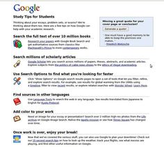 the google search for students is shown in this screenshote image, which appears to be an excellent example