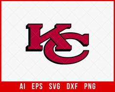 Chiefs Football Logo SVG File for Cricut Maker and Silhouette Cameo Digital Download Baylor Football, New York Football, Nfl Teams Logos, Chiefs Football