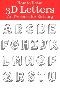 How To Do 3d Letters, Drawing Letters Step By Step, How To Write Block Letters, Draw Names Letters Design, 3d Alphabet Letters Drawing, How To Draw 3d Letters Step By Step, Different Ways To Draw Letters, How To Write 3d Letters, How To Draw Block Letters