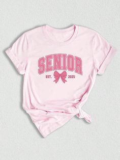 Celebrate your senior's journey with this vibrant and stylish Class of 2025 T-shirt!  Whether you're a senior mom or a proud teacher, this shirt is the perfect way to show your support for the graduating class. Designed with a colorful print, this shirt features the words "Senior 2025" in bold, eye-catching font.  It also includes a unique design element that incorporates the class year and graduation cap, creating a memorable and distinctive look. This shirt is not just for seniors - it's also Class Of 25 Senior Shirts, Class T Shirts, Senior Baskets, Senior Shirt Ideas, Senior Tshirts, Senior Class Shirts, Class Shirts, Class Shirt, Senior Shirts