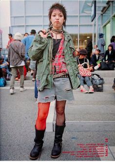 1980s Punk Fashion Women, Hel Looks Street Style, Tumblr Fashion Grunge, Real Punk Outfits, Japanese Subculture Fashion, Japanese Punk Fashion Men, Racer Clothes, Japanese Punk Fashion, 90s Punk Fashion