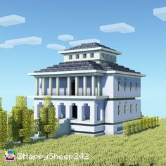 an image of a house that is in minecraft