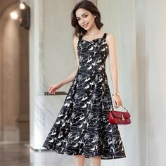 Olivia Mark - Long Floral Print Design Dress with Faux Satin Feel Sophisticated Swimwear, Floral Print Design, Floral Dresses Long, Sleeveless Long Dress, Printed Long Dresses, Swimsuit Dress, Design Dress, Collar Designs, Sleeveless Maxi Dress