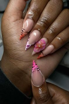 Mail Inspo, Pink Lifestyle, Fancy Nails Designs, School Nails, Short Square Acrylic Nails, Acrylic Nails Coffin Pink, Unique Acrylic Nails, Quiet Life, Trendy Nail Design