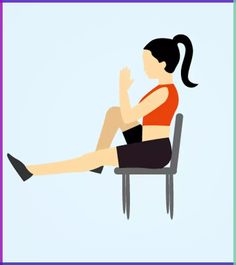 a woman sitting in a chair with her legs crossed