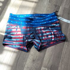 American Flag Workout Shorts. Nwt Smoke Free Home. Country Shorts, Blue Clothes, Workout Short, Cute Country Outfits, Cute N Country, Baby Weight, Swim Suits, Country Outfits, Shorts Athletic