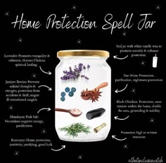 Home Protection Spell Jar, Home Protection Spell, Protection Spell Jar, Witches Jar, Jar Spells, Spell Jars, Protection Spell, Wiccan Magic