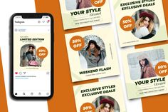 Fashion Sale Instagram Post Template, Social Media ft. fashion & instagram - Envato