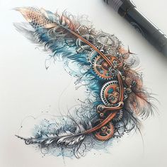 Vibrant Feather Tattoo Design Pack Feather Tattoo Art, Tattoo Sizes, Electric Tattoo, Feather Tattoo Design, Cosmetic Tattoo, Arrow Tattoos, Hand Poke, Tattoo Cover, Feather Tattoo