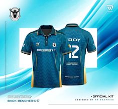 an official jersey for the rugby team is shown