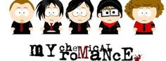 an image of cartoon characters with the words'my chemical romance'in front of them