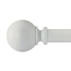 an image of a white curtain rod