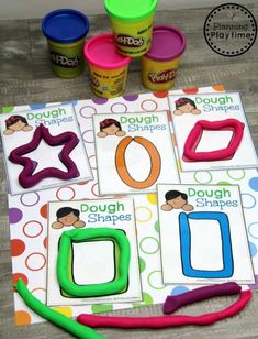 the dough shapes are ready to be made into playdoughs for toddlers