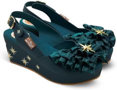 Amazon.com | Hot Chocolate Design Chocolaticas Emeraldine Women's Sandals Multicoloured HCD 39 | Heeled Sandals