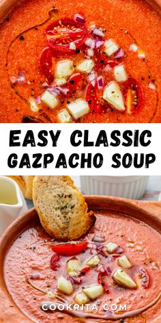 easy and tasty gazpacho soup recipe that is perfect for cold weather