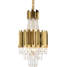 This Chandelier from the Canada collection by Bethel International will enhance your home with a perfect mix of form and function. The features include a Gold finish applied by experts.   Product Features Include: Brand: Bethel International  Collection: Canada  SKU: GL405C16G  UPC: 692470036537  Category: Chandelier  Finish: Gold  Material: Stainless Steel & Crystal  Length: 16.00  in.  Width: 16.00  in.  Height: 28.00  in.  Backplate/Canopy Width: 0.00  in.  Backplate/Canopy Length: 0.00  in. Steel Chandelier, Foyer Lighting Fixtures, Crystal Wall Sconces, Single Pendant Lighting, Hanging Crystals, Contemporary Chandelier, Crystal Wall, Chandelier For Sale, Gold Chandelier