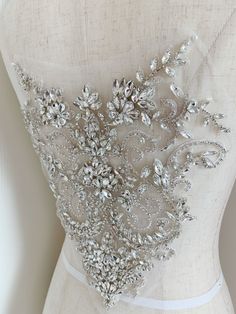 crystal applique, swarovski bridal applique, wedding headpiece applique, diamond, bridal sash applique SUPER GORGEOUS! HIGHLY RECOMMENDED ALL crystals and rhinestones used are top quality in world market ✿✿MEASUREMENT✿✿ 25^26 cm ✿✿ＱＵＡＮＴＩＴＹ✿✿ the price is for one piece, more pcs in stock ✿✿ＷＨＹ ＷＥ ＬＯＶＥ ＩＴ✿✿ ✿ Handmade, unique and sweet~~ ✿ Elegant design, super poular with brides all over the world. The iovry color, the fancy pearl and the decent flowers will catch eyes the most! ✿ Ideal for bride Luxury Beaded Crystal Embellishments, Luxury Bridal Accessories With Crystal Embellishments For Wedding, Luxury Crystal Embellishments For Evening, Luxury Beaded Bridal Accessories, Luxury Beaded Bridal Accessories For Wedding, Rhinestone Wedding Dress Embroidery, Luxury Elegant Appliques Embellishments, Luxury Glamorous Sets With Pearl Embroidery, Glamorous Luxury Sets With Pearl Embroidery