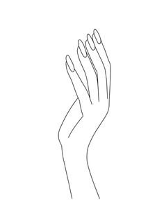 Vector woman hand sketch with manicure. Beautiful woman hand with nails illustration Nails Sketch, Nails Drawing Sketch, Nail Drawing, Hand Sketch, Nail Shapes, Aesthetic Girl, Nail Tips, Fashion Drawing