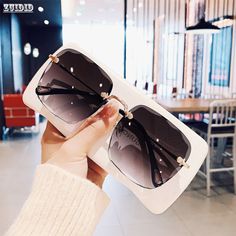 Find sunglasses with free shipping, free return and fast delivery. Retro cool style ladies rimless sunglasses. Find products of Sunglasses with high quality at AliExpress. Enjoy ✓Free Shipping Worldwide! ✓Limited Time Sale ✓Easy Return. Red Glasses, Stylish Sunglasses, Luxury Sunglasses, Sunglass Lenses, Women Vintage, Mens Glasses, Colored Sunglasses