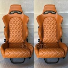 two photographs of the same car seat