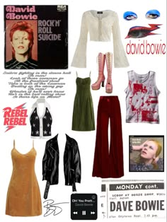 David Bowie Halloween Costume Ziggy Stardust, Ziggy Stardust Inspired Outfit, David Bowie Style Inspiration, David Bowie Costume Ideas, David Bowie Style Outfit, Bowie Outfits Ideas, David Bowie Concert Outfit, Bowie Outfit Inspiration, David Bowie Clothes