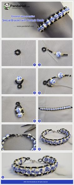 the instructions for making beaded bracelets