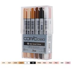 copcolaio 12 color set with clear case