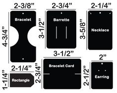 2 x 2.5 inch Earring Cards for Studs Dangles or Hoops, with optional flaps or double holes for earring variations. This listing includes 100 cards, wholesale orders are welcome. Perfect for all earring types for any hanging display. The top hole can also be left out or the size changed to fit your display. Also available in white or off white cardstock. Price includes printing in black or color high quality inks. Please include your preference for printed text, font style, paper color, and holes Earring Tags Cards, Earring Tags, Bracelet Tags, Label Ideas, Jewelry Display Cards, Small Business Packaging Ideas, Accessories Display, Brown Jewelry, Tag Print