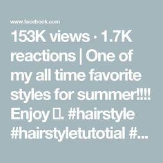 153K views · 1.7K reactions | One of my all time favorite styles for summer!!!! Enjoy ❤️.                                       #hairstyle #hairstyletutotial #hairinfluencer #hairreels #hairgoals #hairdo #makeupandhair #hairstylevideo #hairtips #prettyhairstyles #updohairstyles #updo #updostyles #easyupdo #womenshair #hairstylist #hairstyleideas #hairlife #hairaddict #hairadvice #HairAdventure #hairblogger #hairblog | Melissa Miller-Simpson | Melissa Miller-Simpson · Original audio Melissa Miller, Styles For Summer, Updo Styles, Easy Updos, Hair Advice, Hair Blog, Hair Life, Hair Videos, Hair Updos