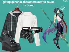 an anime character outfit is featured in this ad for the clothing company, which sells clothes and accessories