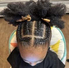 Natural Short Hair, Girls Braided Hairstyles Kids, Braids French, Childrens Hairstyles, Toddler Braids, Cute Natural Hairstyles, Black Toddler, Kids Braids